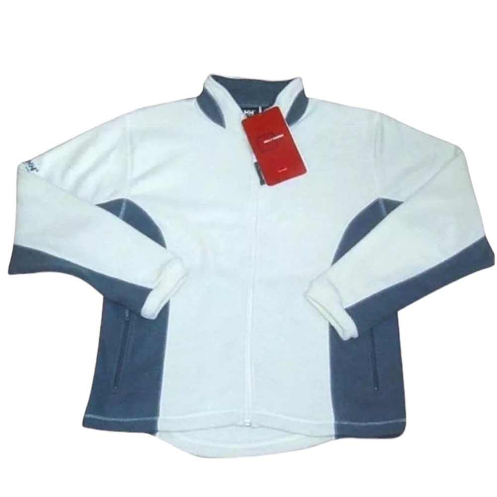 Helly Hansen Fleece Zip Jacket Small Stand Collar Tapered Hand Warmer Pockets